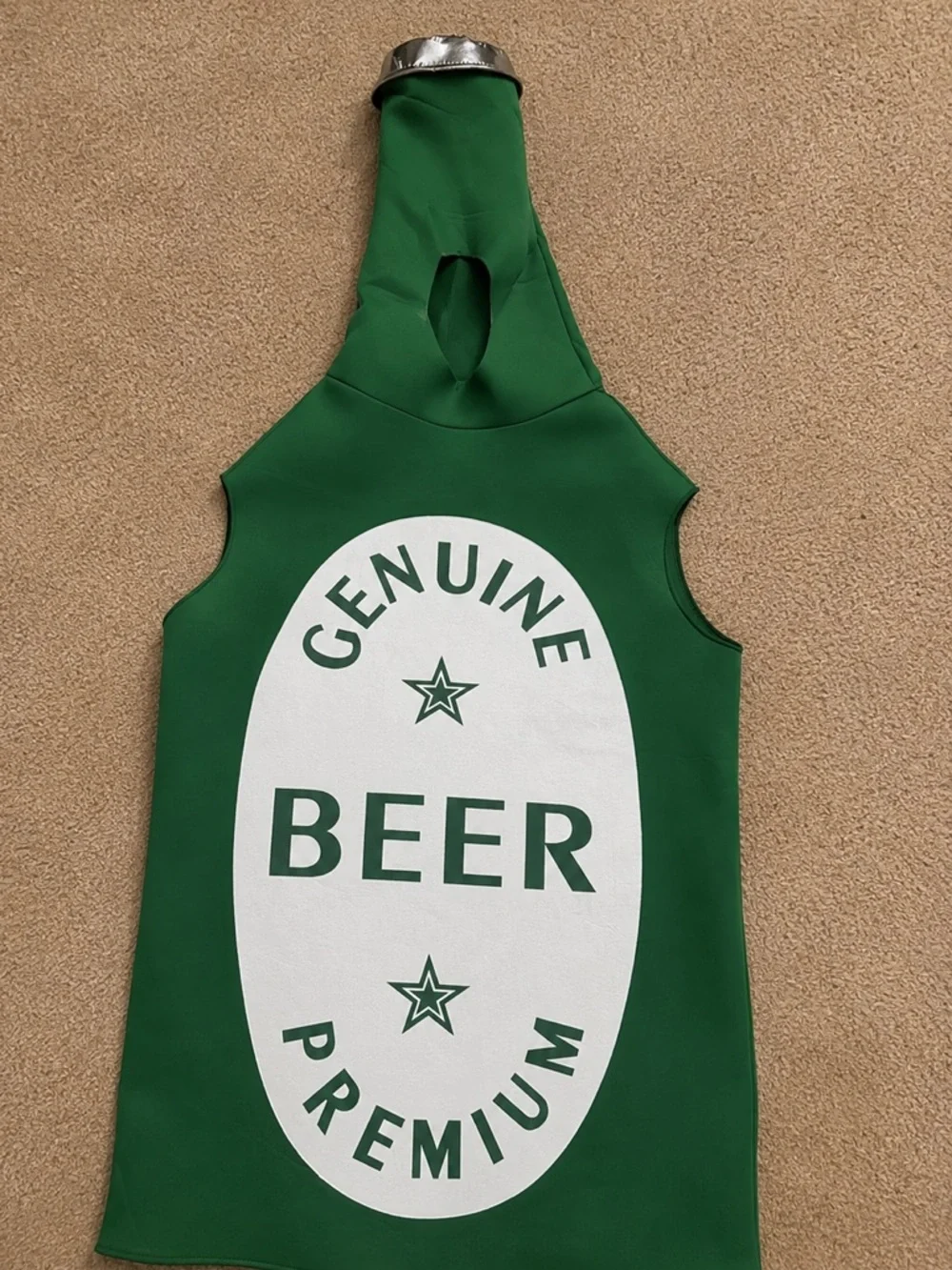 Genuine Green Beer Bottle Costume - Party Dress-Up
